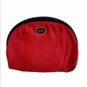 Ferre zippered pouch for cosmetics or small clutch